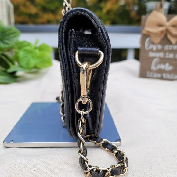 WHEREVER YOU GO, I WILL GO WITH YOU Black Chain Leather Crossbody - Picture 3 of 6